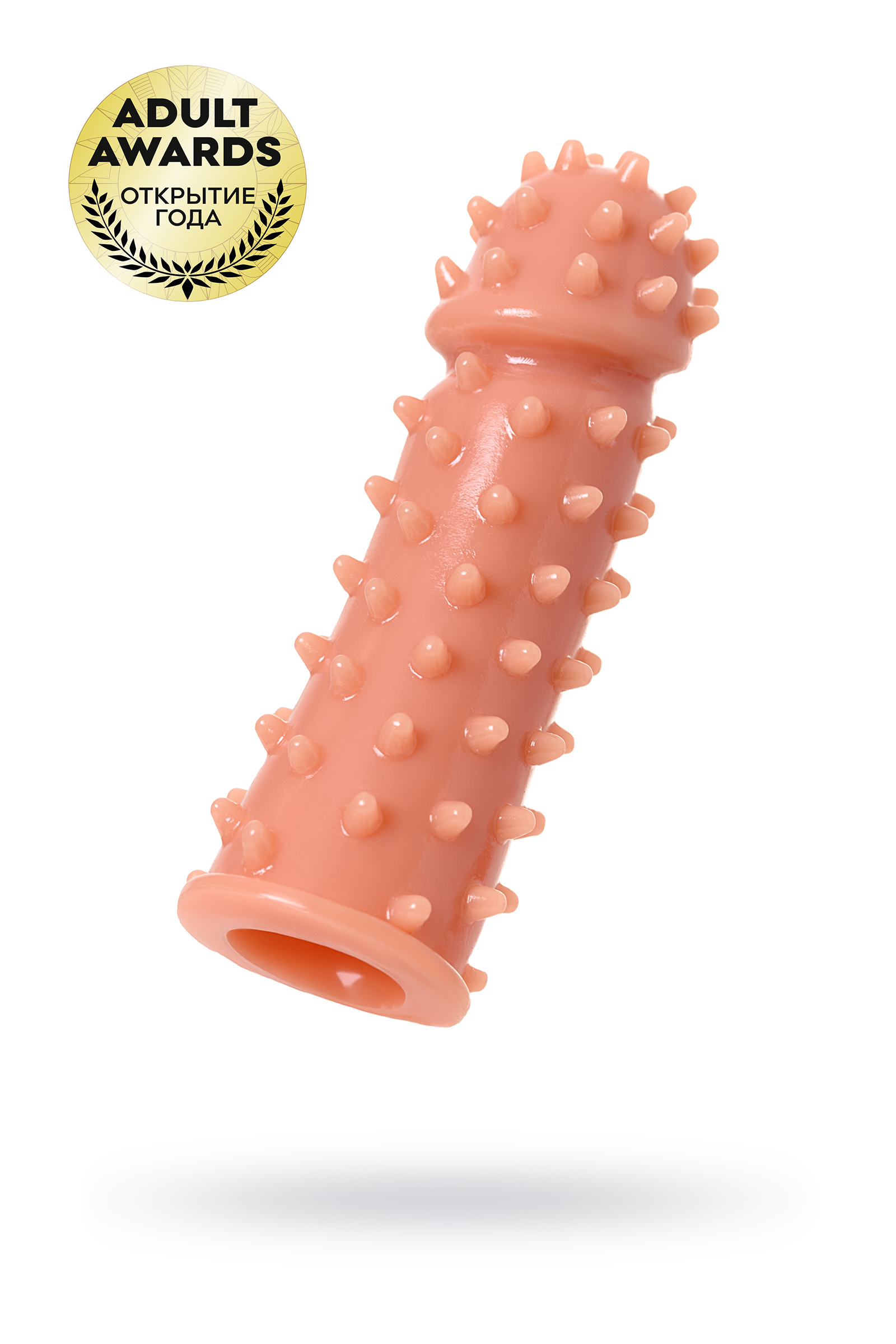 Насадка KOKOS с дополнительной стимуляцией,TRP,телесная, 12,7 см, Ø 3,7