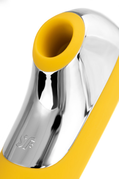 Вакуум-волновой бесконтактный стимулятор клитора Satisfyer Dual Love, желтый, 16,0 см, Ø 3,0