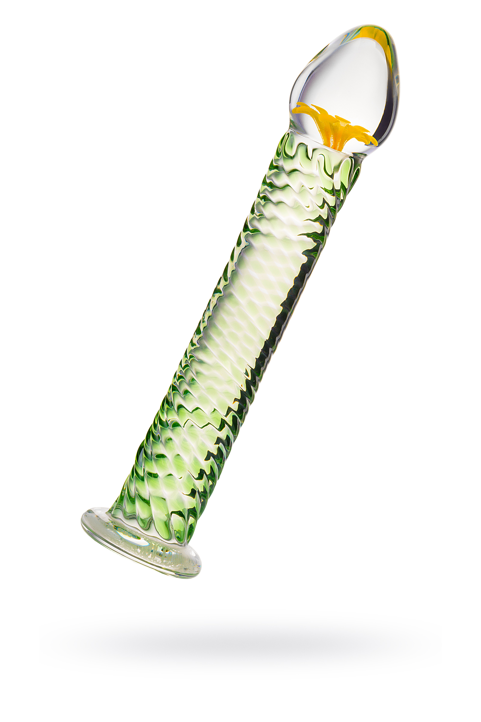 Фаллоимитатор Sexus Glass,стекло, прозрачный, 16,5 см