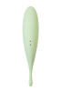 Вакуум-волновой бесконтактный стимулятор клитора Satisfyer  Twirling Pro, силикон, зеленый,