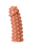 Насадка KOKOS с дополнительной стимуляцией,TRP,телесная, 14,7 см