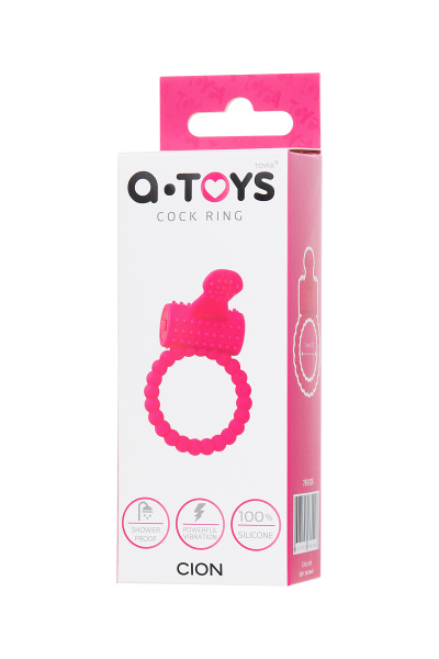 Эрекционное кольцо на пенис TOYFA A-Toys CION, силикон,розовый, Ø3,5 см