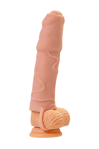 Насадка XLover by TOYFA, для увеличения размера, TPE, телесный, 16 см
