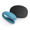 Вибратор для пар WE-VIBE Sync Go бирюзовый,силикон,7,7 см.