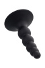 Анальная втулка  TOYFA POPO Pleasure Bootes, силикон, черная, 10 см, Ø 2,5 см