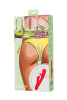 Вибратор c клиторальным стимулятором JOS Patti с двигающимся язычком, силикон, красный, 24 см